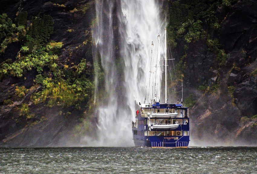 Cruise at Fiorland, New Zealand